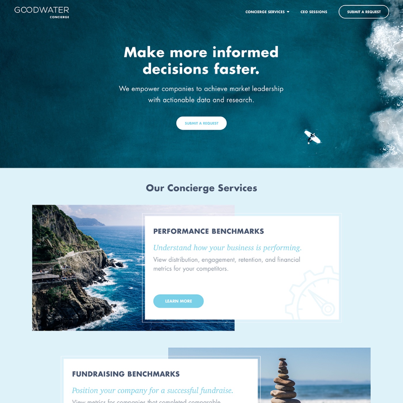 Goodwater Capital concierge website